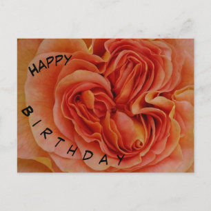 Postale Belle Carte de Bonne Anniversaire Rose Pastel