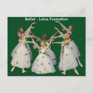 Postale Belle carte de formation Ballet Lotus