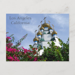 Postale Belle Église À Los Angeles Carte Postale!