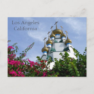 Postale Belle Église À Los Angeles Carte Postale!