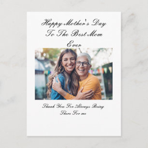 Postale Belle photo personnalisée Carte de fête des mères