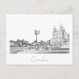 Postale Biélorussie Bélarus Grodno Hrodna Гродно Carte pos