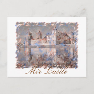 Postale Biélorussie Château de Mir Architecture Carte post