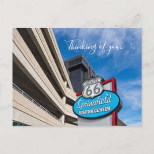 Postale Bienvenue à Springfield MO En vous pensant Carte p