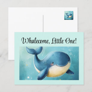 Postale Bienvenue Little One, Nouvelle Carte Bébé, Carte P