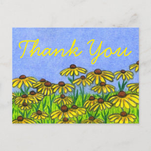 Postale Black Eyed Susans ~ Carte de Remerciement