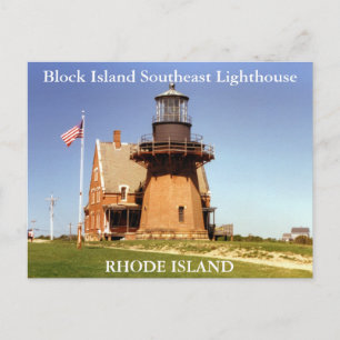 Postale Block Island Southeast Lighthouse, RI Carte postal