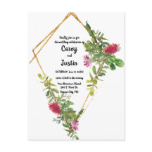 Blooming Desert Mariage Succulent Inviter Carte Po