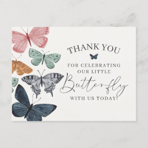 Postale Boho Butterfly Carte de remerciements anniversaire