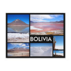 Bolivie multiple image collage noir texte carte po