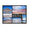 Bolivie multiple image collage noir texte carte po