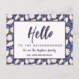 Postale Bonjour nouvelle carte de voisin Présentation de l