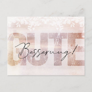 Postale *Bonne amélioration* Sort carte Pâté