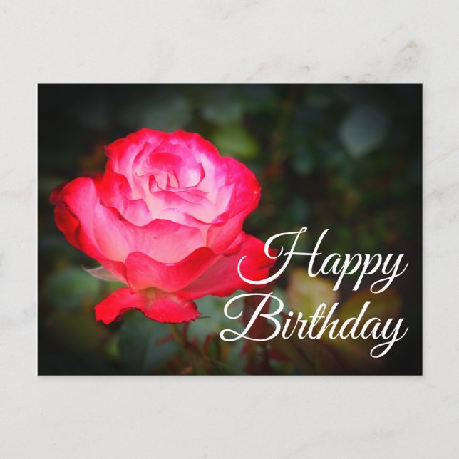 Postale Bonne Anniversaire Cherry Parfait Rose #3 Carte po (Devant)