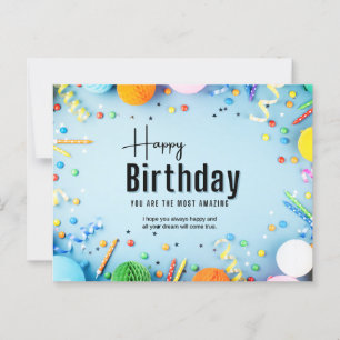 Postale Bonne carte d'anniversaire