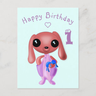 Postale Bonne carte d'anniversaire - Oiseau drôle - Votre