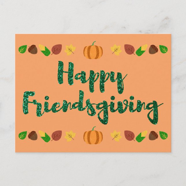 Postale Bonne Carte de Fête de Thanksgiving Friendsgiving (Devant)