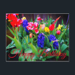 Postale Bonne Fleurs Printemps d'Anniversaire #3 Carte pos<br><div class="desc">Bonne Fleurs Printemps d'Anniversaire #3 Carte postale</div>