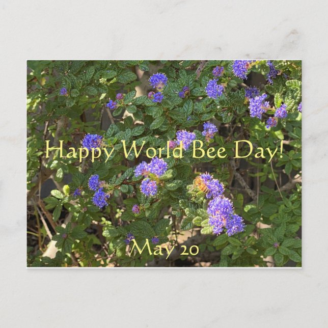 Postale Bonne Journée mondiale de l'abeille ! Carte postal (Devant)