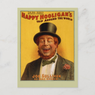 Postale Bonne visite de Hooligan autour du monde Carte pos