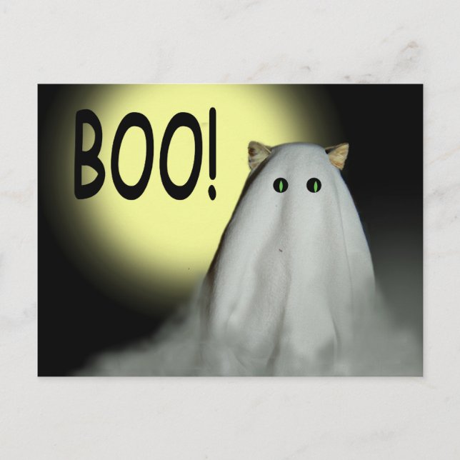 Postale Boo ! Carte Halloween (Devant)