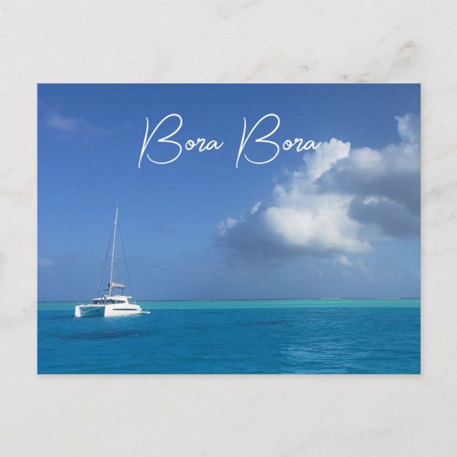 Postale Bora Bora Tropical Island Paradise Yacht Carte pos (Devant)