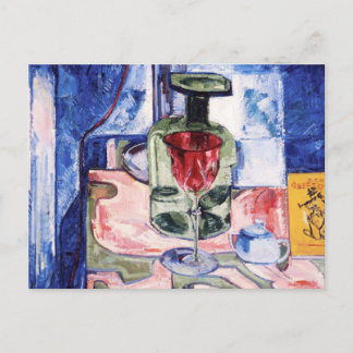 Postale Bouteille verte Still Life par Hans Hofmann Carte