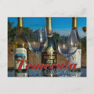 Postale Bouteilles de vin Temecula Valley Vineyard Carte p