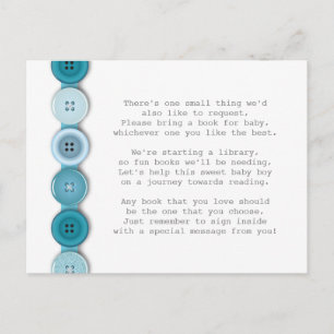 Postale Bouton bleu - Carte Insertion