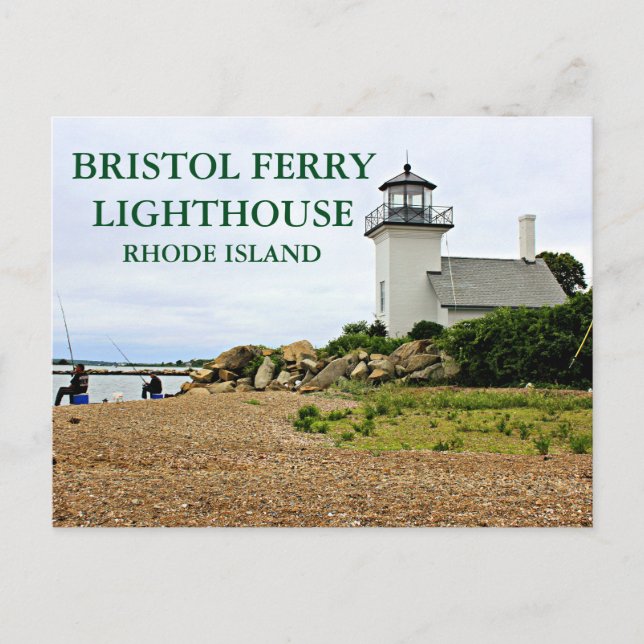 Postale Bristol Ferry Lighthouse, Rhode Island Carte posta (Devant)
