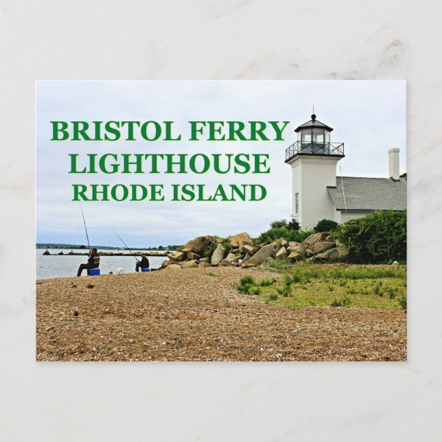 Postale Bristol Ferry Lighthouse, Rhode Island Carte posta (Devant)