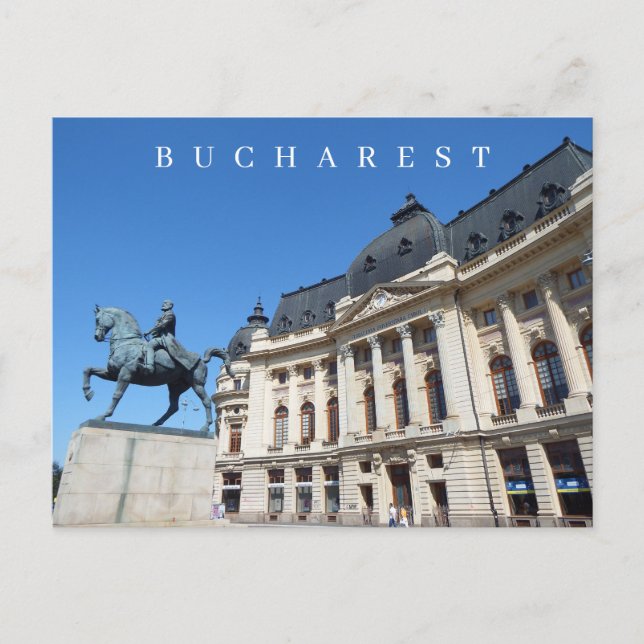 Postale Bucharest Central University Library vue carte pos (Devant)