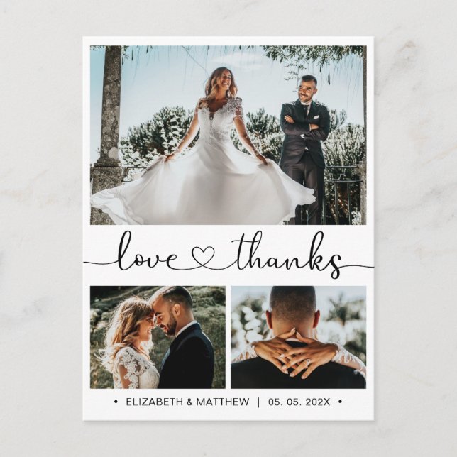 Postale Budget Mariage Merci 3 Photo Collecte Carte postal (Devant)