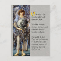 Burne-Jones Premier jour de la création Carte post