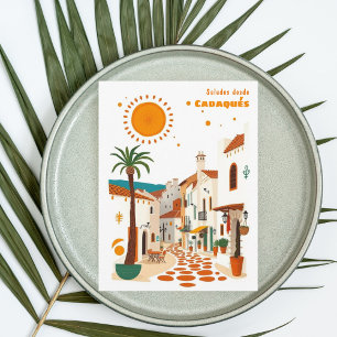 Postale Cadaqués Espagne vacances méditerranéenne Carte po