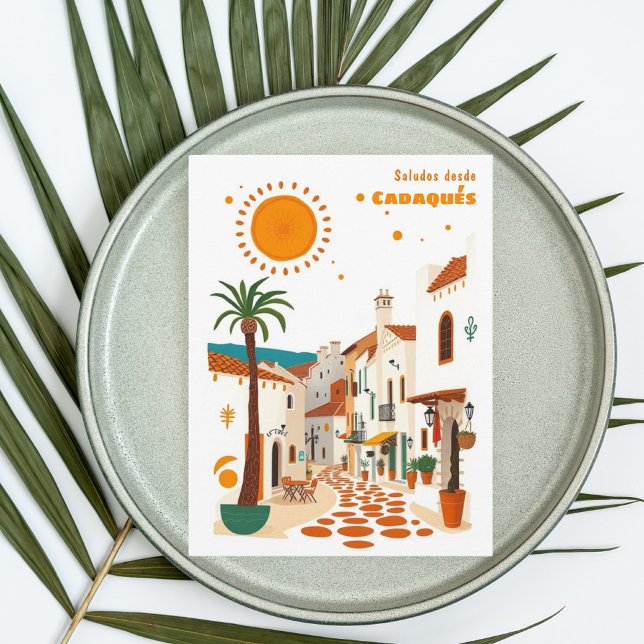 Postale Cadaqués Espagne vacances méditerranéenne Carte po (Créateur téléchargé)