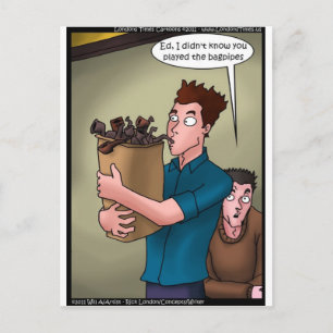 Postale Cadeaux drôles de cornemuses T-shirts Tasses Carte