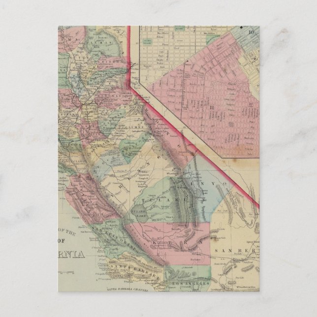Postale California, San Francisco Carte par Mitchell (Devant)
