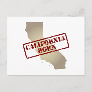 Postale Californie - Timbre sur la carte