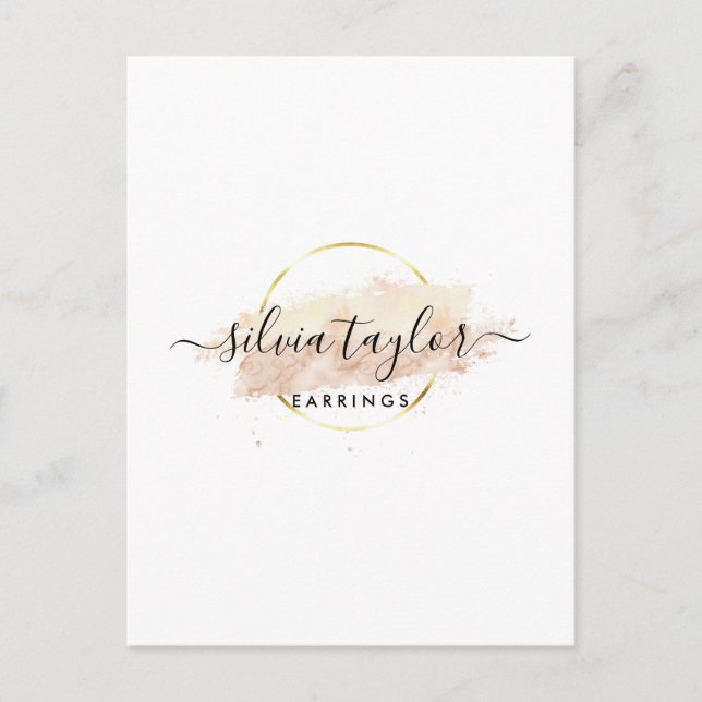 Postale Calligraphie art Écouter carte d'affichage (Devant)