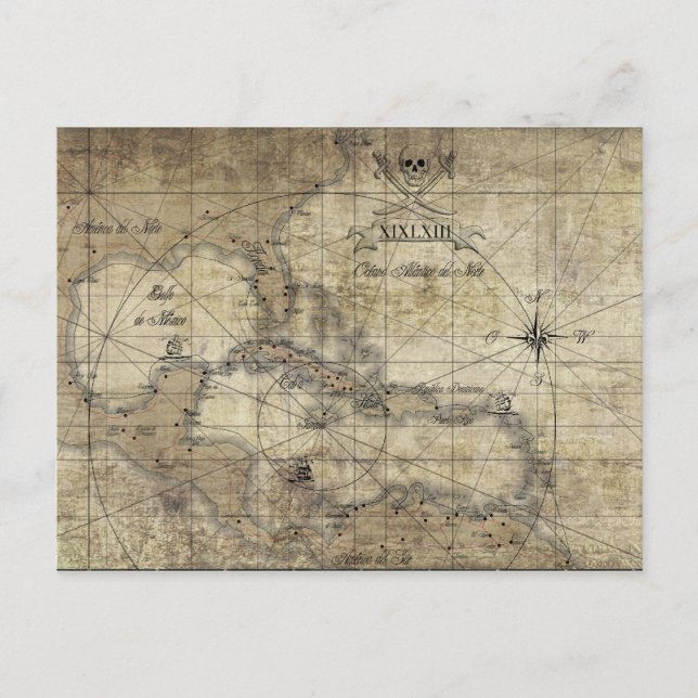 Postale Caraïbes - ancienne carte (Devant)