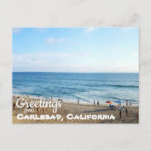 Carlsbad State Beach California Coast Carte postal