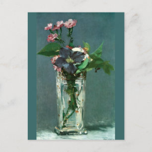Postale Carnations et clématites par Edouard Manet Carte P