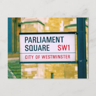 Postale Carré du Parlement - Westminster - Londres - Carte