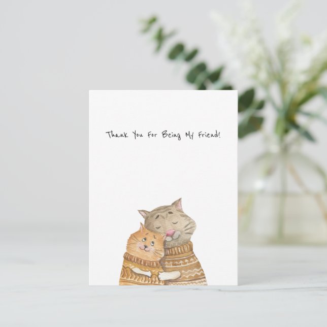 Postale Carte (10,8 cm x 14,2 cm) - Thank You! (Debout devant)