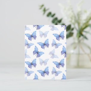 Postale Carte (10,8 x 14,2 cm) - Butterfly Pattern