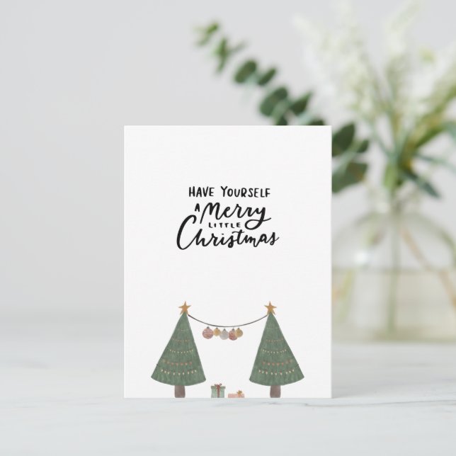 Postale Carte (10,8 x 14,2 cm) - Christmas (Debout devant)