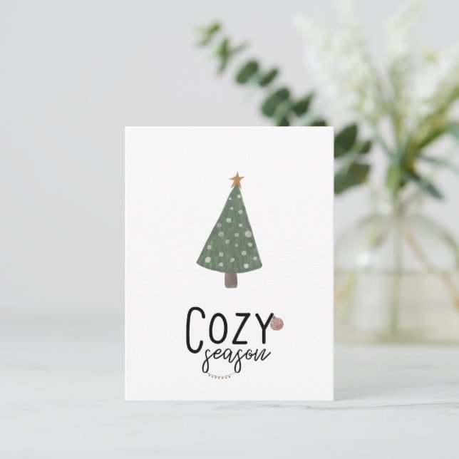 Postale Carte (10,8 x 14,2 cm) - Christmas (Debout devant)