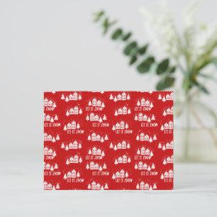 Postale Carte (10,8 x 14,2 cm) - Christmas Pattern