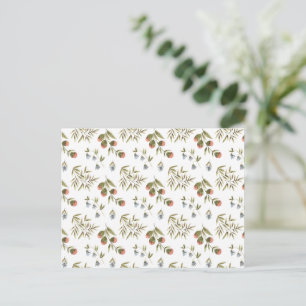 Postale Carte (10,8 x 14,2 cm) - Floral Pattern